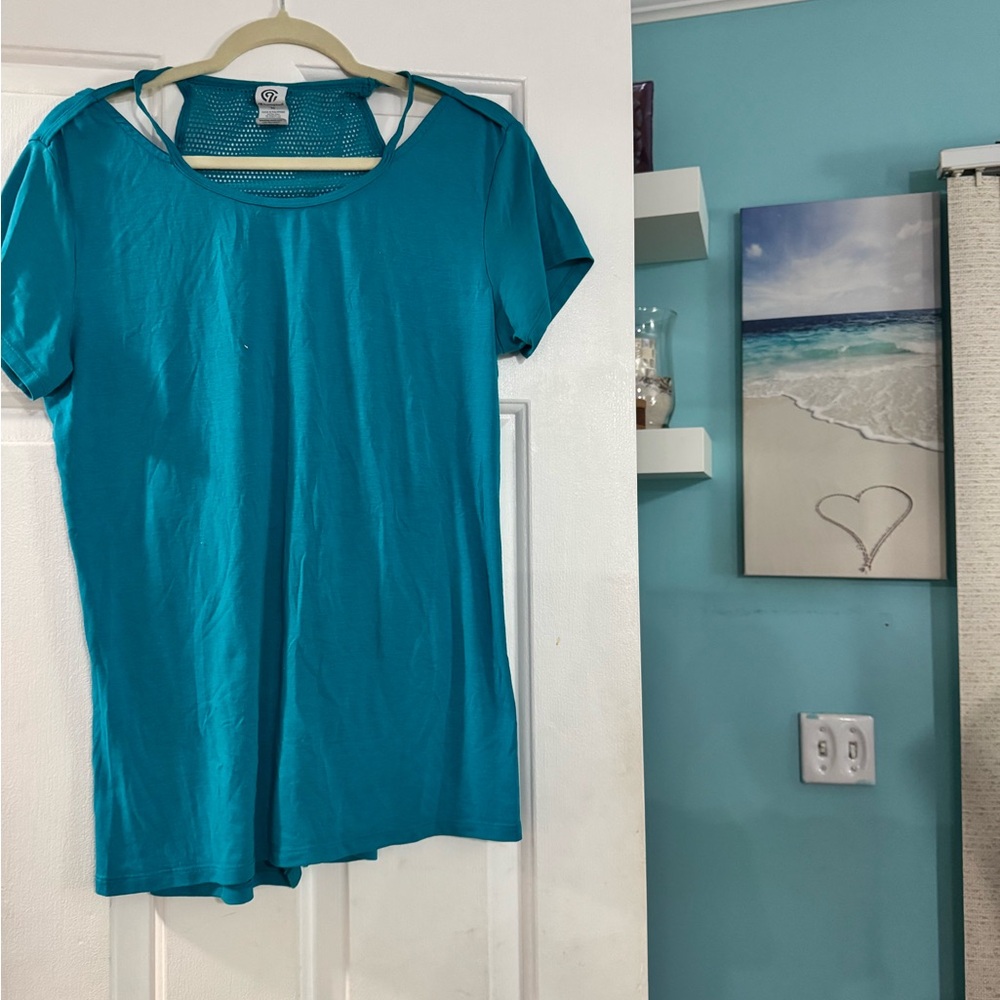 Champion Teal Short Sleeve Women's Tee
